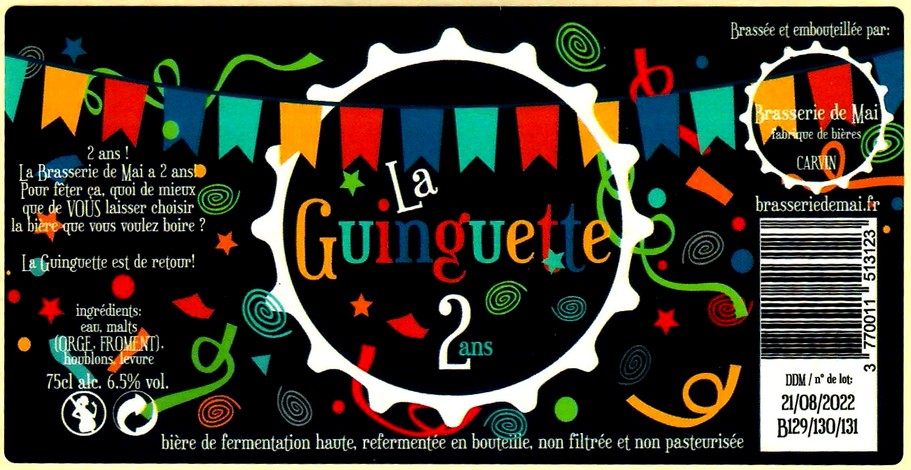 etiquette BRASSERIE DE MAI 13