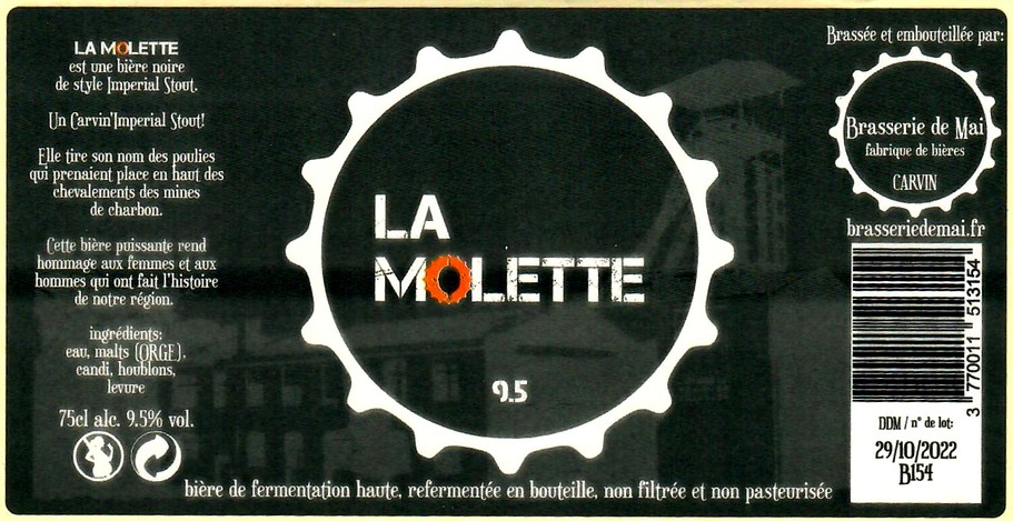 etiquette BRASSERIE DE MAI 15