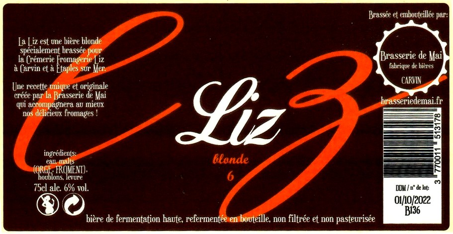 etiquette BRASSERIE DE MAI 16