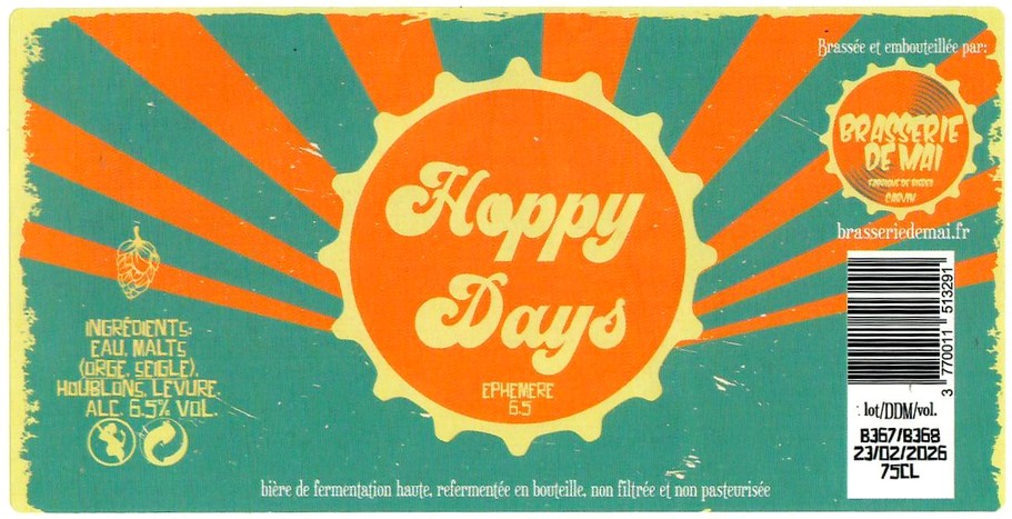 Etiquette BRASSERIE DE MAI 24