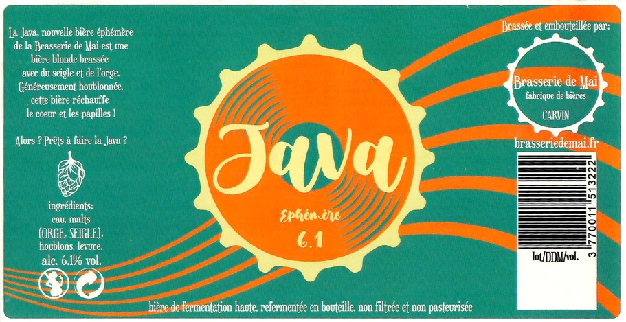 Etiquette BRASSERIE DE MAI 30