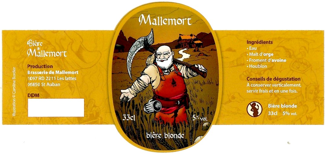 Etiquette BRASSERIE DE MALLEMORT 01
