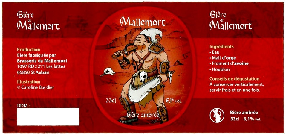 Etiquette BRASSERIE DE MALLEMORT 02
