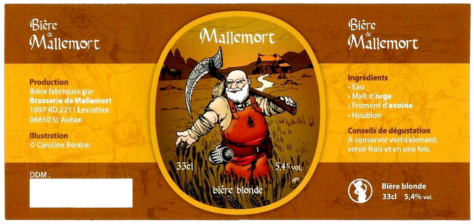 Etiquette BRASSERIE DE MALLEMORT 04