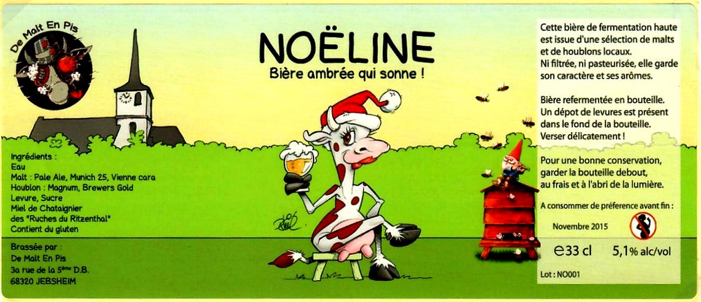 etiquette BRASSERIE DE MALT EN PIS 01