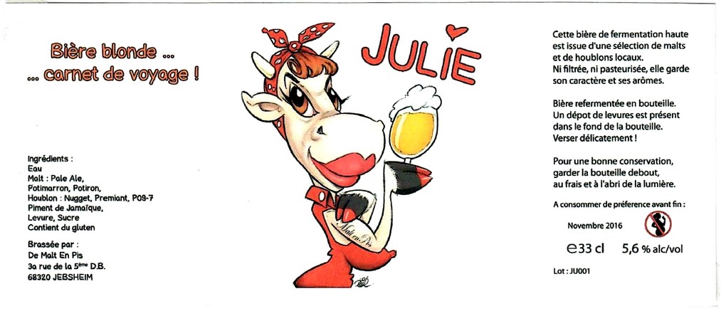 etiquette BRASSERIE DE MALT EN PIS 07