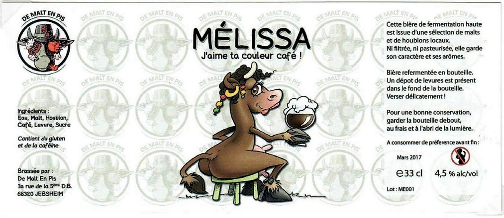 etiquette BRASSERIE DE MALT EN PIS 08