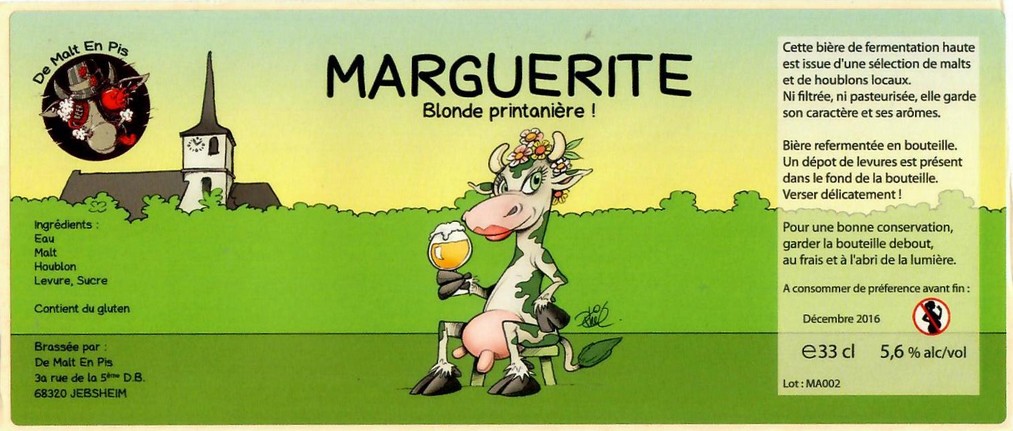 Etiquette BRASSERIE DE MALT EN PIS 11