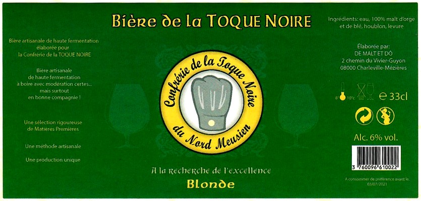 etiquette BRASSERIE DE MALT ET D'O 13