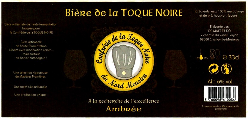 etiquette BRASSERIE DE MALT ET D'O 14