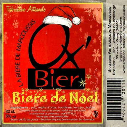 Etiquette BRASSERIE DE MARCOUSSIS 01