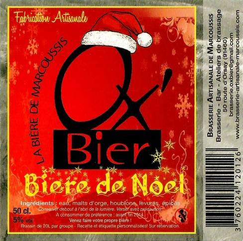 Etiquette BRASSERIE DE MARCOUSSIS 22