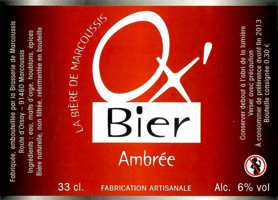 Etiquette BRASSERIE DE MARCOUSSIS 24