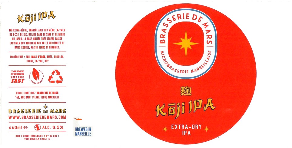 Etiquette BRASSERIE DE MARS 01