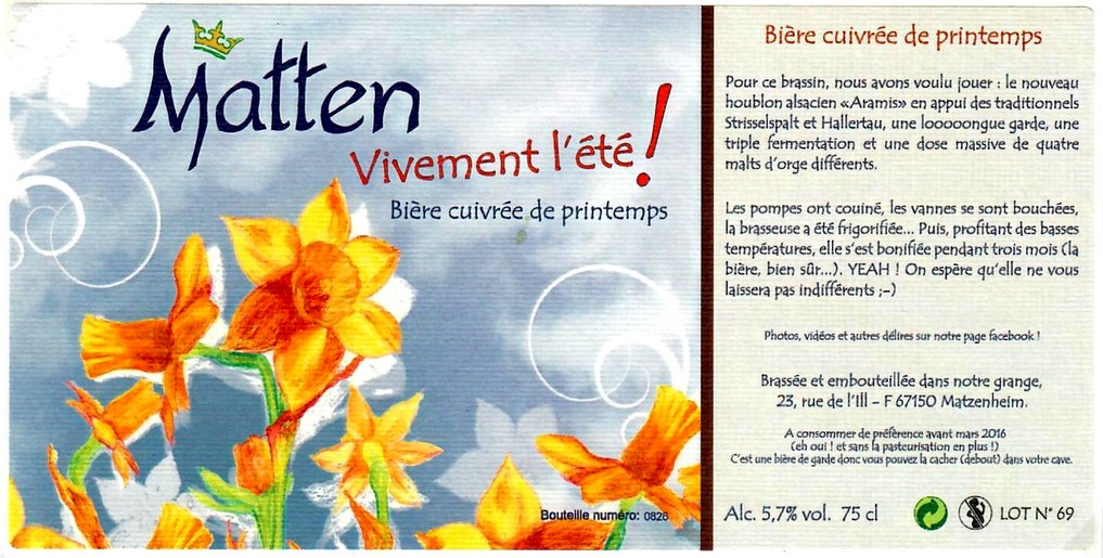 etiquette BRASSERIE DE MATZENHEIM 06