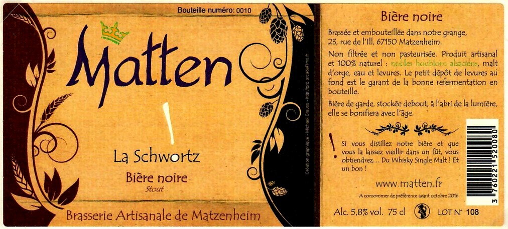 etiquette BRASSERIE DE MATZENHEIM 09