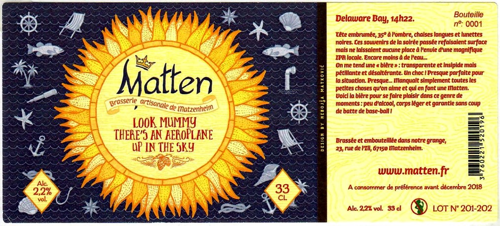 etiquette BRASSERIE DE MATZENHEIM 12
