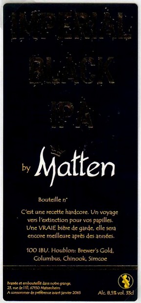 etiquette BRASSERIE DE MATZENHEIM 13