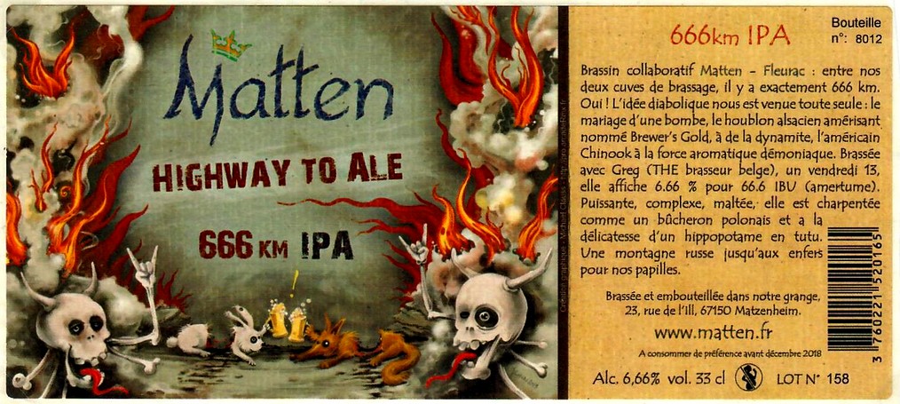 etiquette BRASSERIE DE MATZENHEIM 18