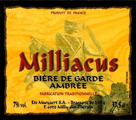 etiquette BRASSERIE DE MILLY 03