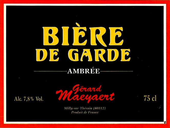 etiquette BRASSERIE DE MILLY 07