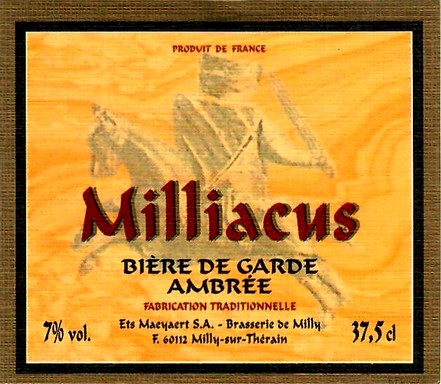 etiquette BRASSERIE DE MILLY 13