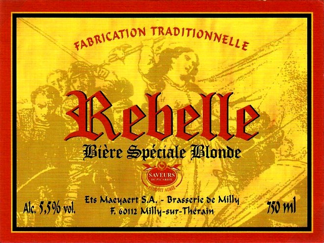 etiquette BRASSERIE DE MILLY 15