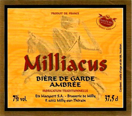 etiquette BRASSERIE DE MILLY 18