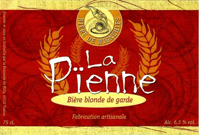 etiquette BRASSERIE DE MILLY 19