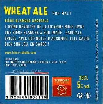 etiquette BRASSERIE DE MILLY 30 BIS