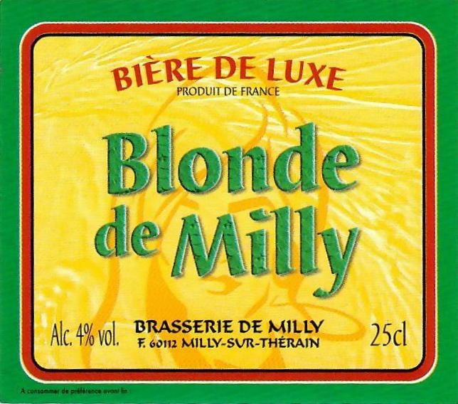 Etiquette BRASSERIE DE MILLY 42