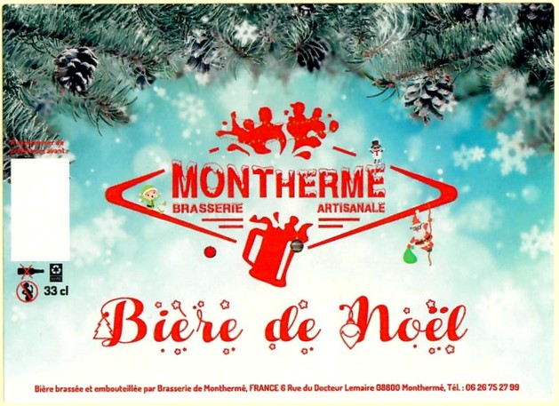 Etiquette BRASSERIE DE MONTHERME 18