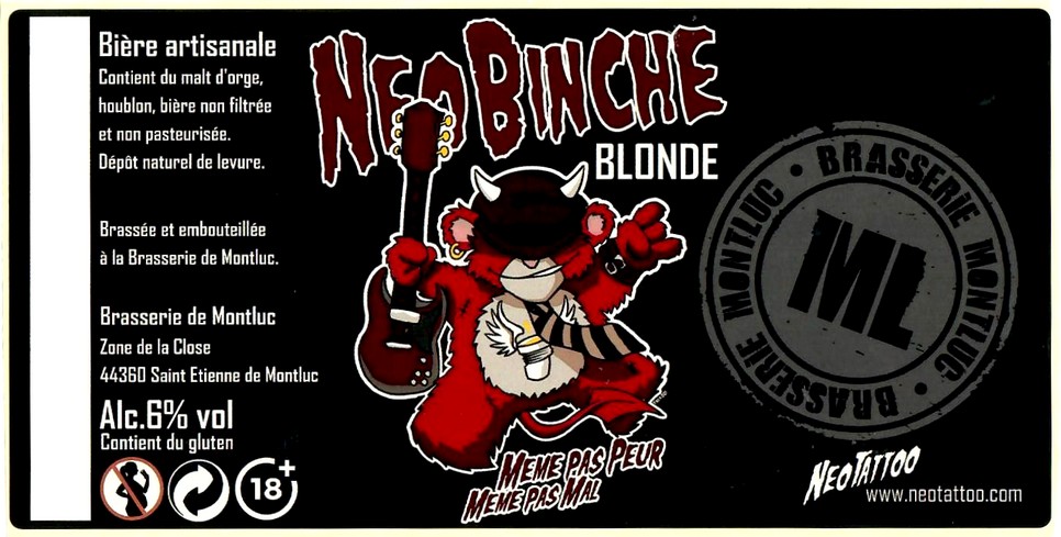 etiquette BRASSERIE DE MONTLUC 07