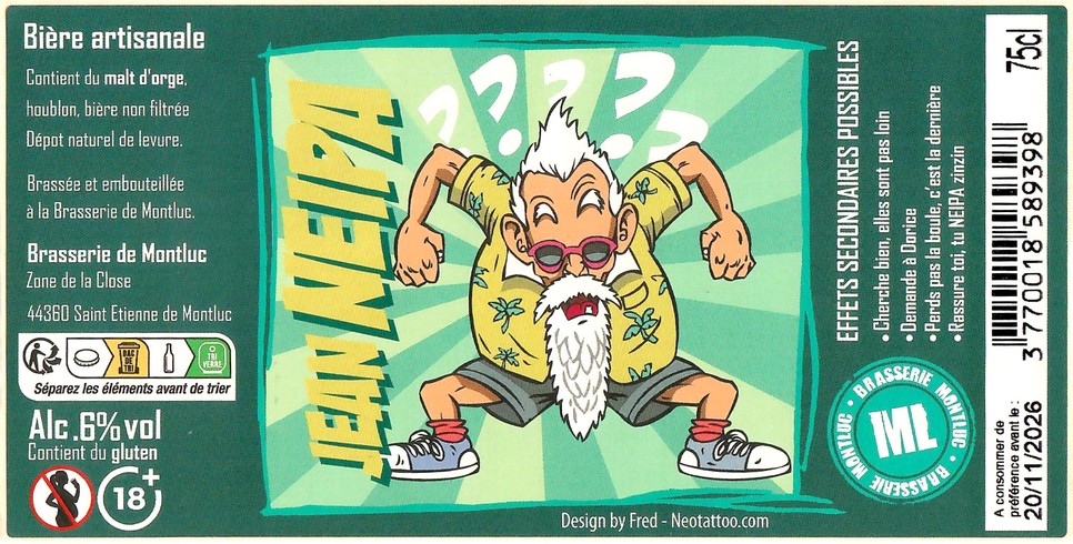 Etiquette BRASSERIE DE MONTLUC 10