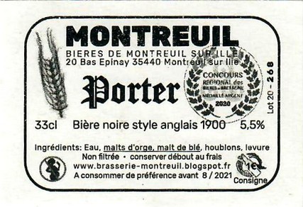 Etiquette BRASSERIE DE MONTREUIL SUR ILLE 33