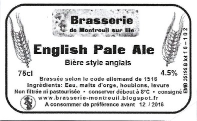 Etiquette BRASSERIE DE MONTREUIL SUR ILLE 49