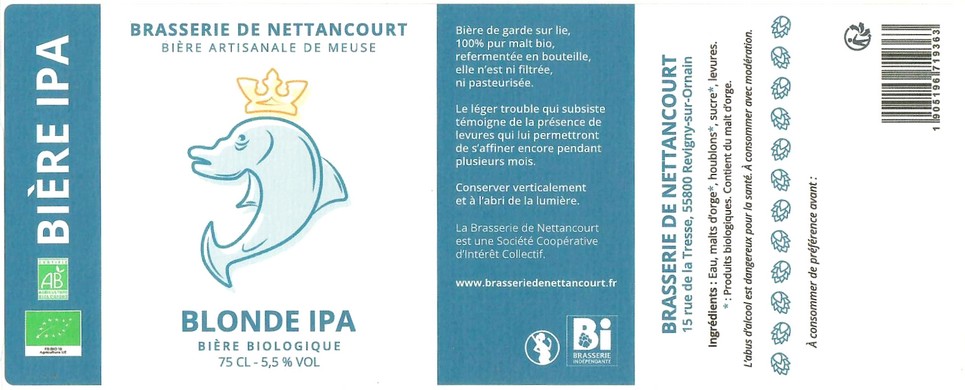 Etiquette BRASSERIE DE NETTANCOURT 14