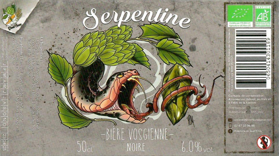 Etiquette BRASSERIE DE QUAT'SOUS 07