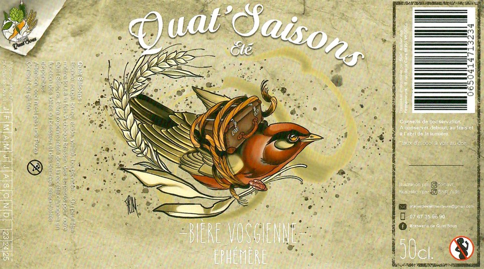 Etiquette BRASSERIE DE QUAT'SOUS 17