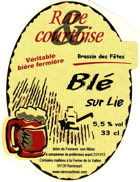 etiquette BRASSERIE DE RARECOURT 06