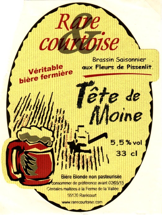 etiquette BRASSERIE DE RARECOURT 10