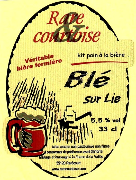 Etiquette BRASSERIE DE RARECOURT 26