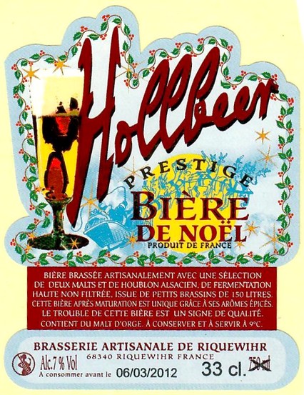 Etiquette BRASSERIE DE RIQUEWIHR 37