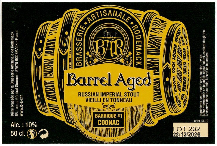 Etiquette BRASSERIE DE RODEMACK 26