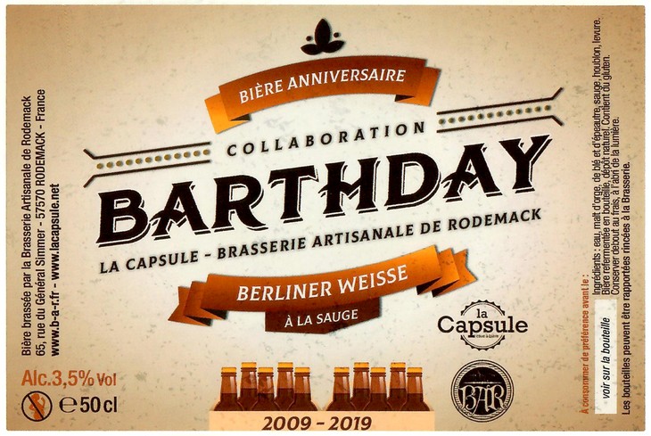 Etiquette BRASSERIE DE RODEMACK 30