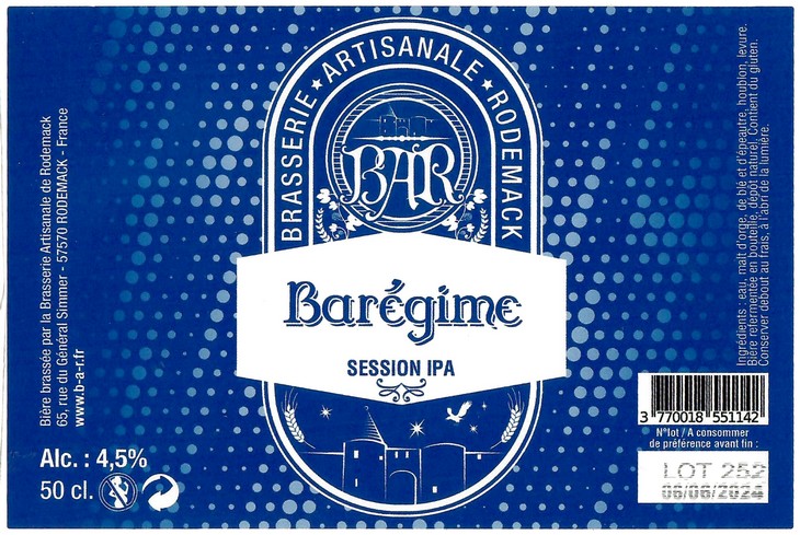 Etiquette BRASSERIE DE RODEMACK 37