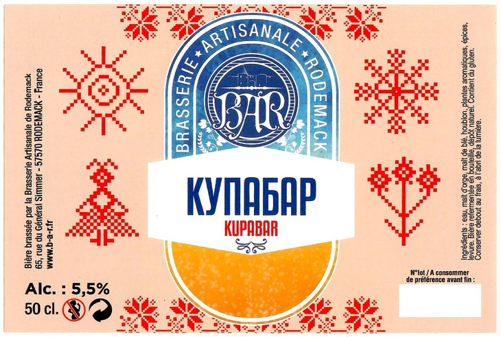 Etiquette BRASSERIE DE RODEMACK 38