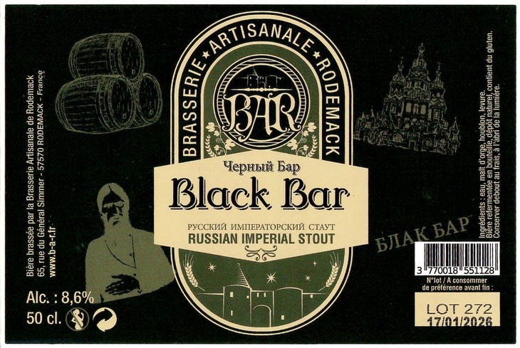 Etiquette BRASSERIE DE RODEMACK 40