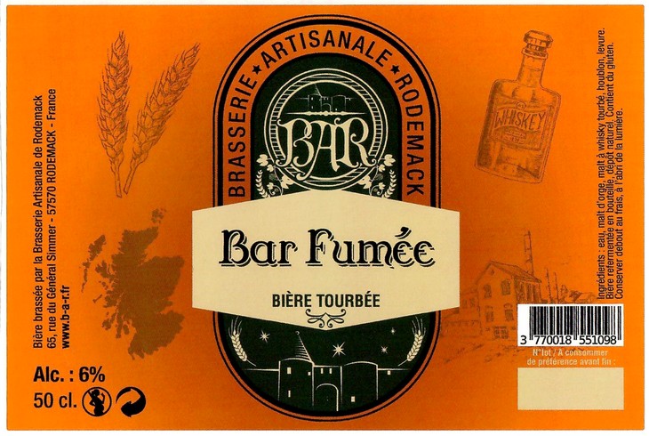 Etiquette BRASSERIE DE RODEMACK 50