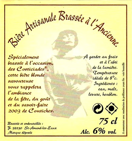 etiquette BRASSERIE DE SAINT AMAND 01 BIS